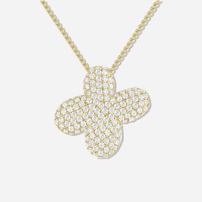 BUBBLE INITIAL DIAMOND NECKLACE