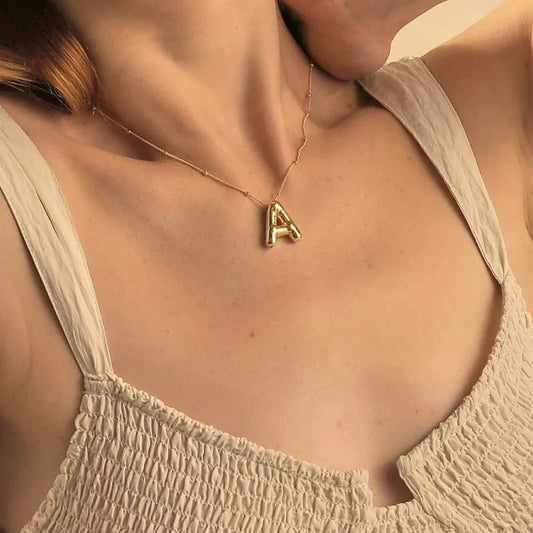 BALLOON INITIAL NECKLACE