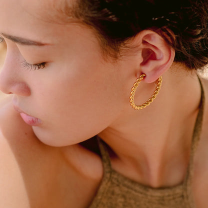 TWISTED ROPE EARRINGS